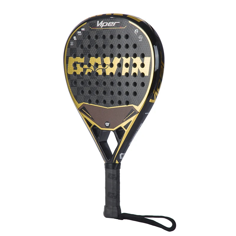 Diamond Shape Padel Racquet Tennis Racket 18K Gold Plated New 2025 Model for Sports Fitness Enthusiasts