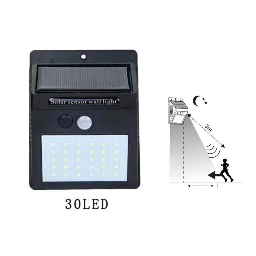LED Solar Motion Sensor Wall Light 1/2/4PCS Outdoor Solar Powered Lights For Yard Garden Fence Garage Waterproof Street Lamp