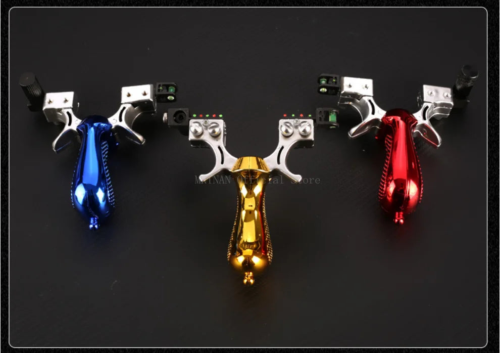 Double Spiral Fast Compression Slingshot Outdoor Sports Hunting Shooting Catapult Competition Practice Shooting Acessories