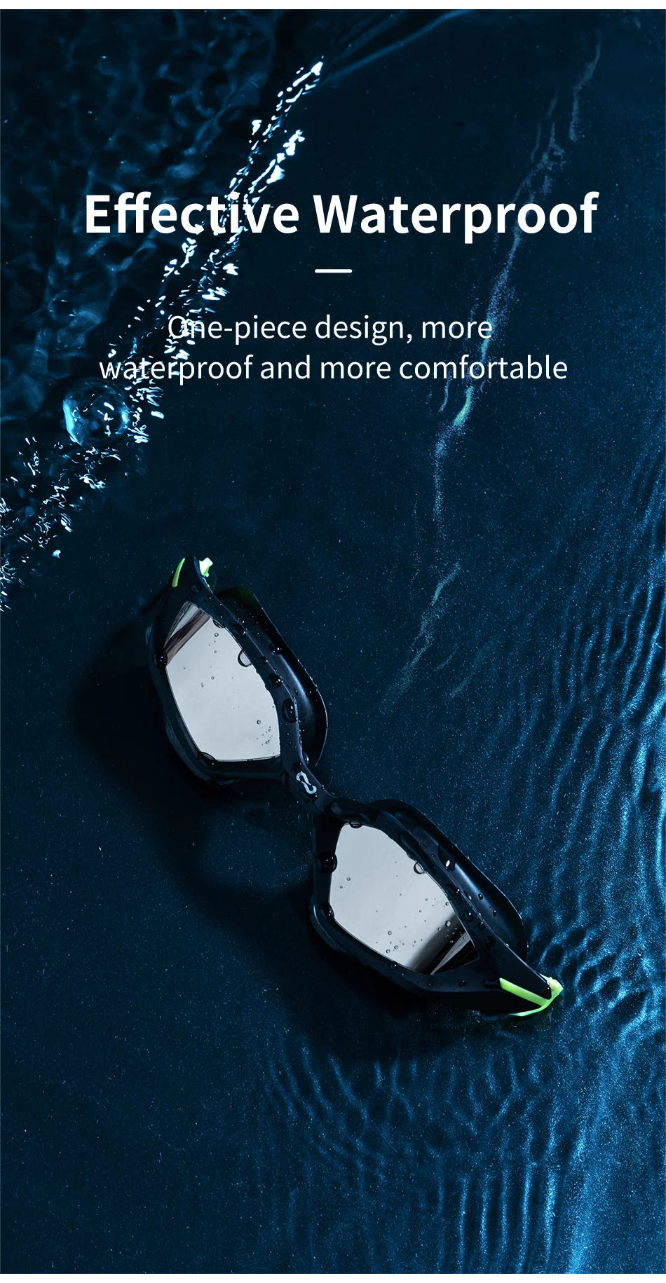 COPOZZ New Professional Swimming Goggles Electroplate Men Women Anti Fog UV Protection Adjustable Adult Fashion Swim Glasses