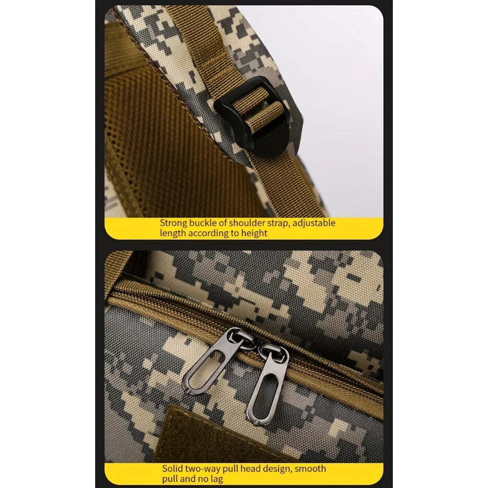 80L  Military Camouflage Tactical Backpack Large Capacity Hiking Camping Travel Outdoor Molle System Assault Pack for Men