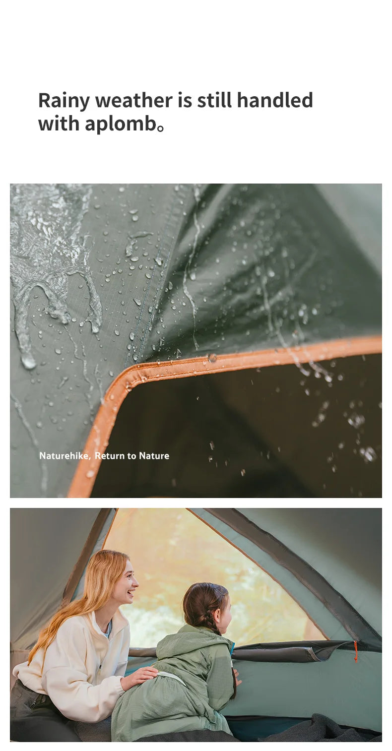 Naturehike 8-10 Person Camping Tent Picnic Rainstorm Sheltering Wind large Canopy Shelter Beach Tent Family Tent