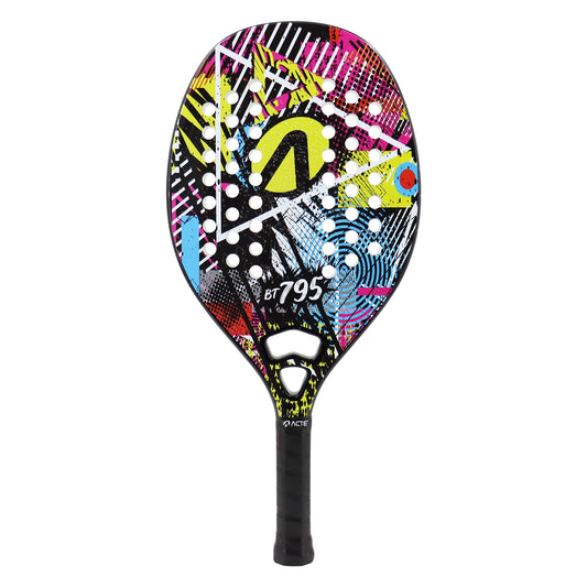 Professional Beach Tennis Racket Carbon Fiber Core Padel  Interlayer EVA Foam Outdoor Sports Racquet