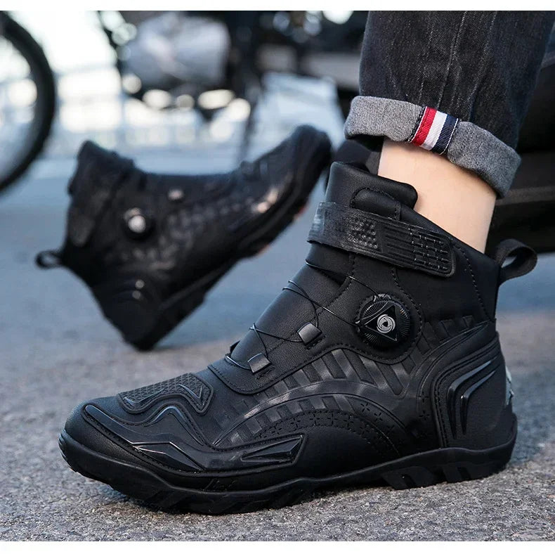 Motorcycle Boots Men's women's Motor Riding Boot Motorbike Chopper Cruiser Touring Motocross Shoe Breathable Motorcycles Shoes