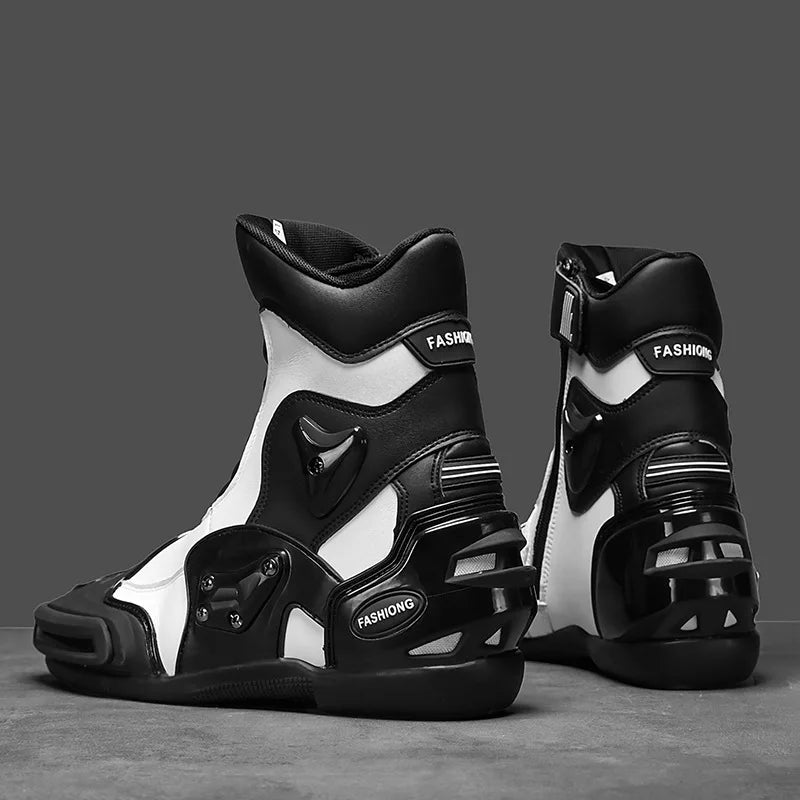 Motorcycle Boots Men High Quality Road Racing Shoes Off-road Boots Breathable Leisure Sports Shoes Botas Para Moto Hombre