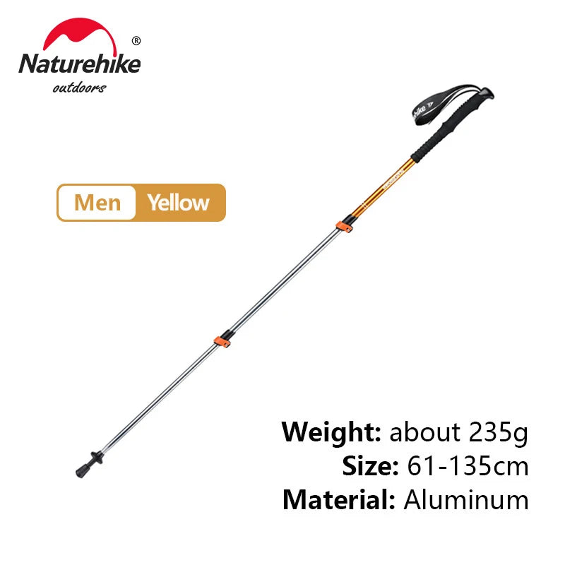 Naturehike ST01 Walking Sticks Ultralight Children Adult Telescopic Aluminum Alloy Trekking Pole Outdoor Camping Climbing Hiking