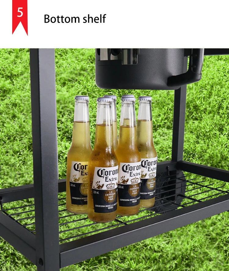 Outdoor Kitchen Barbeque Barbecue Large Heavy Duty Trolley Grill Barrel Charcoal Grill BBQ Smoker with Lid