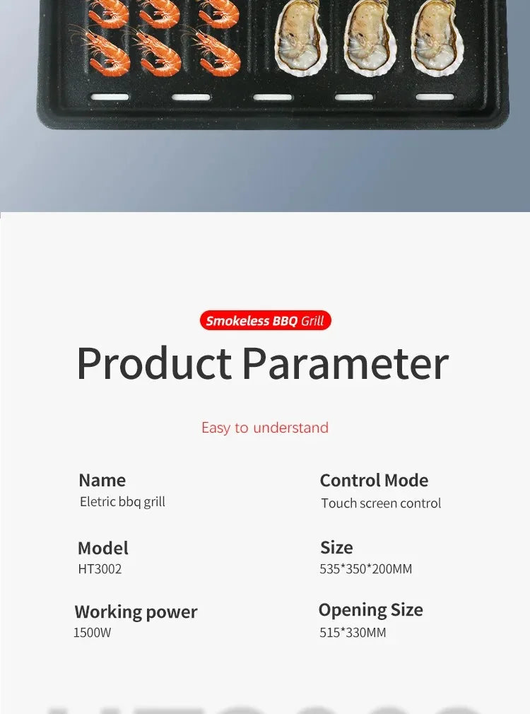 Gourmet Barbecue Grill New Design Kbbq Electric Grills Korean Smokeless Tables Electric BBQ Grill