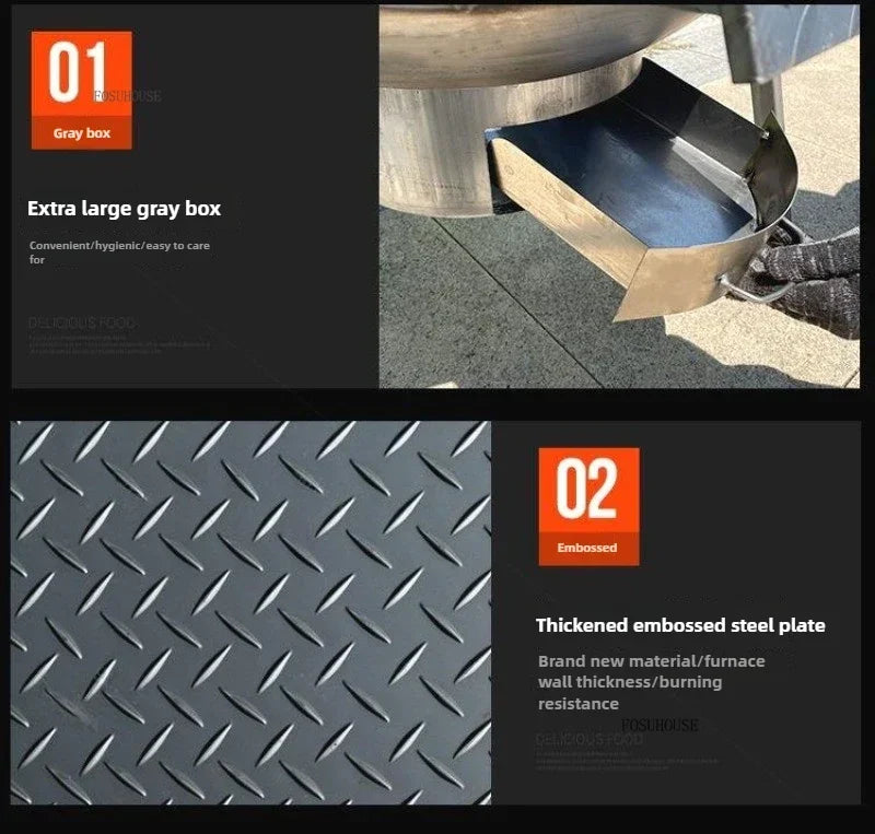 Chimeneas Camping Fire Pit Outdoor Grill Stand Camping Stove Heating Wood Fire Stove Household Rural Portable Brazier Stove