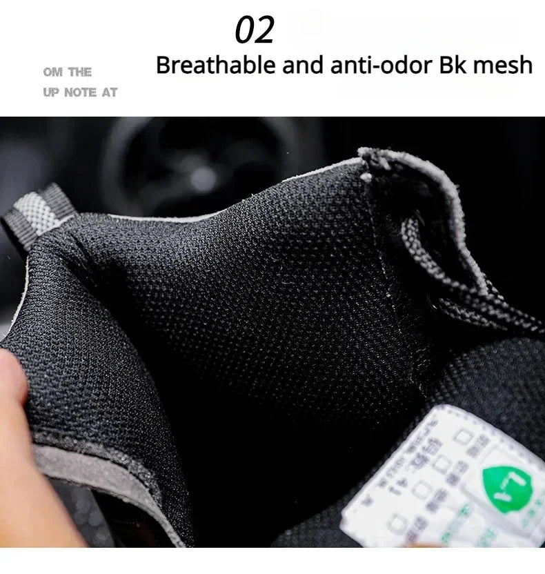 Men's Red Casual Motorcycle Boots – Summer Off-Road Riding Shoes, Motocross Style – Compatible with BMW & Honda Motorbikes