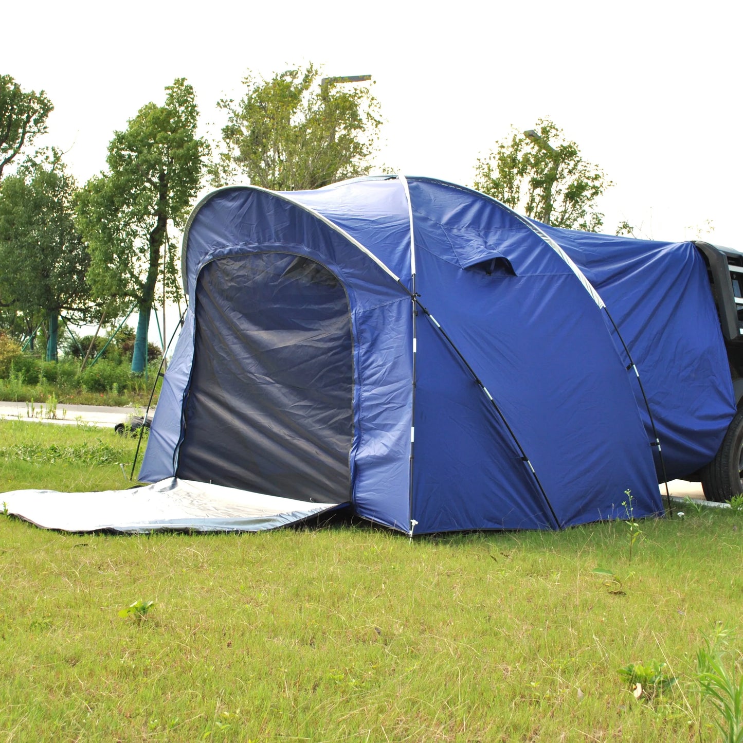 6 Person SUV Tent for Camping Double Layer PU3000mm Waterproof UPF 50+ UV Protection Electric Vehicle Car Tent Multi-use