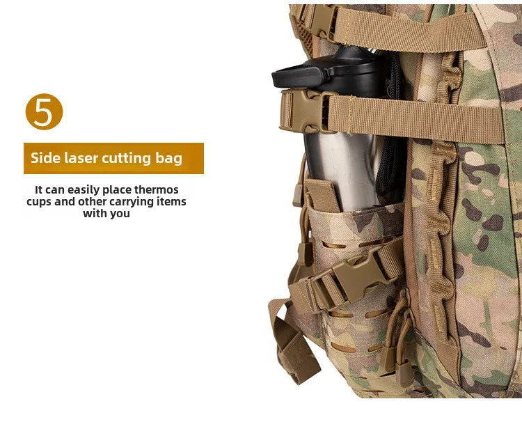 Yakota Tactical Backpack Hiking Outdoor Bag Camouflage Double Shoulder Dragon Egg Bag Student Commuter Computer Backpack