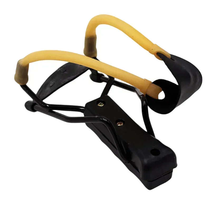 Outdoor Hunting Catapult with Wrist Elastic Rubber Band Strong Shooting Slingshot Metal Material Professional Shooting Toy