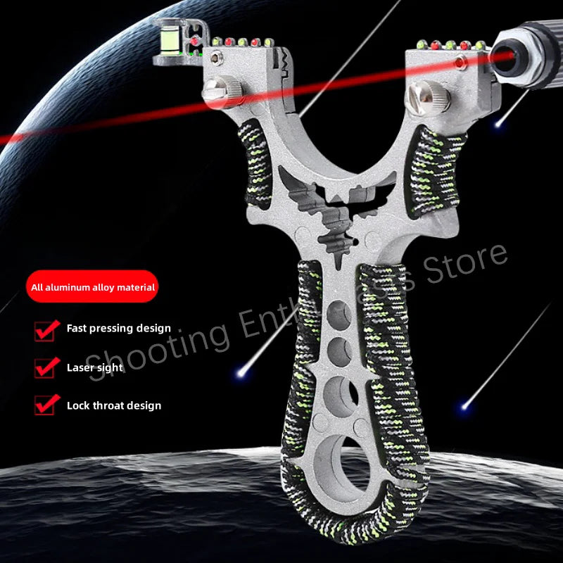 High Precision Flat Tape Catapult Outdoor Shooting Professional Slingshot High-quality Alloy Hunting Sports Game