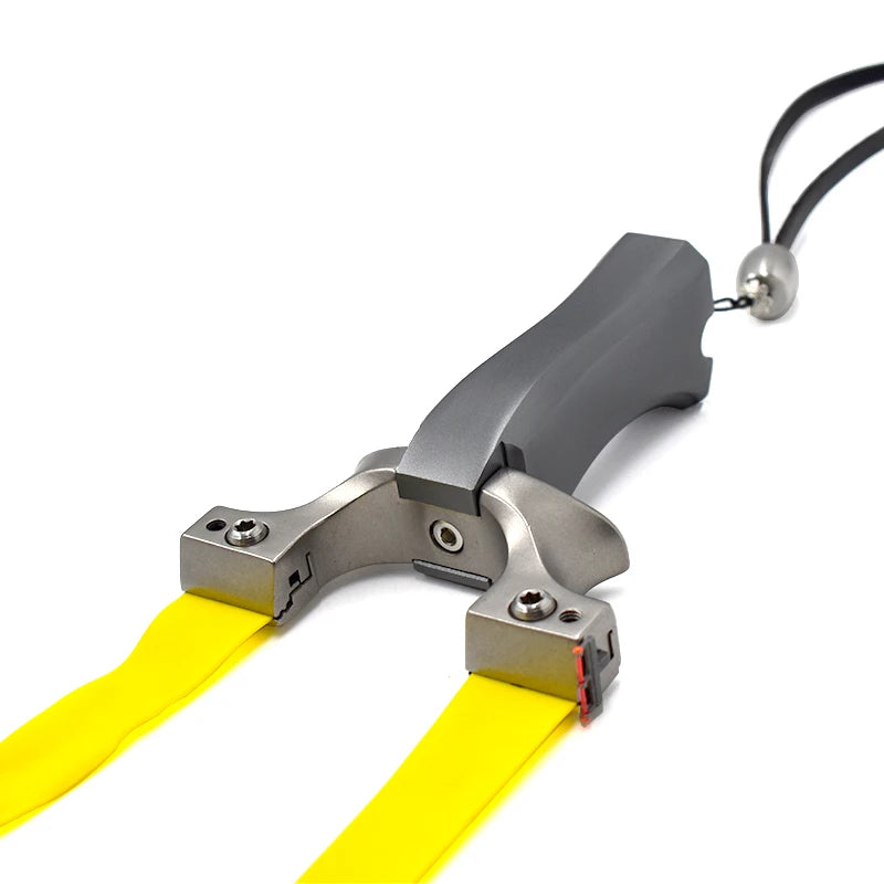 Aluminum Alloy Slingshot Stainless Steel Bow Head Ultra-high Craft Grinding Portable Hunting Equipment Must-have For Beginners