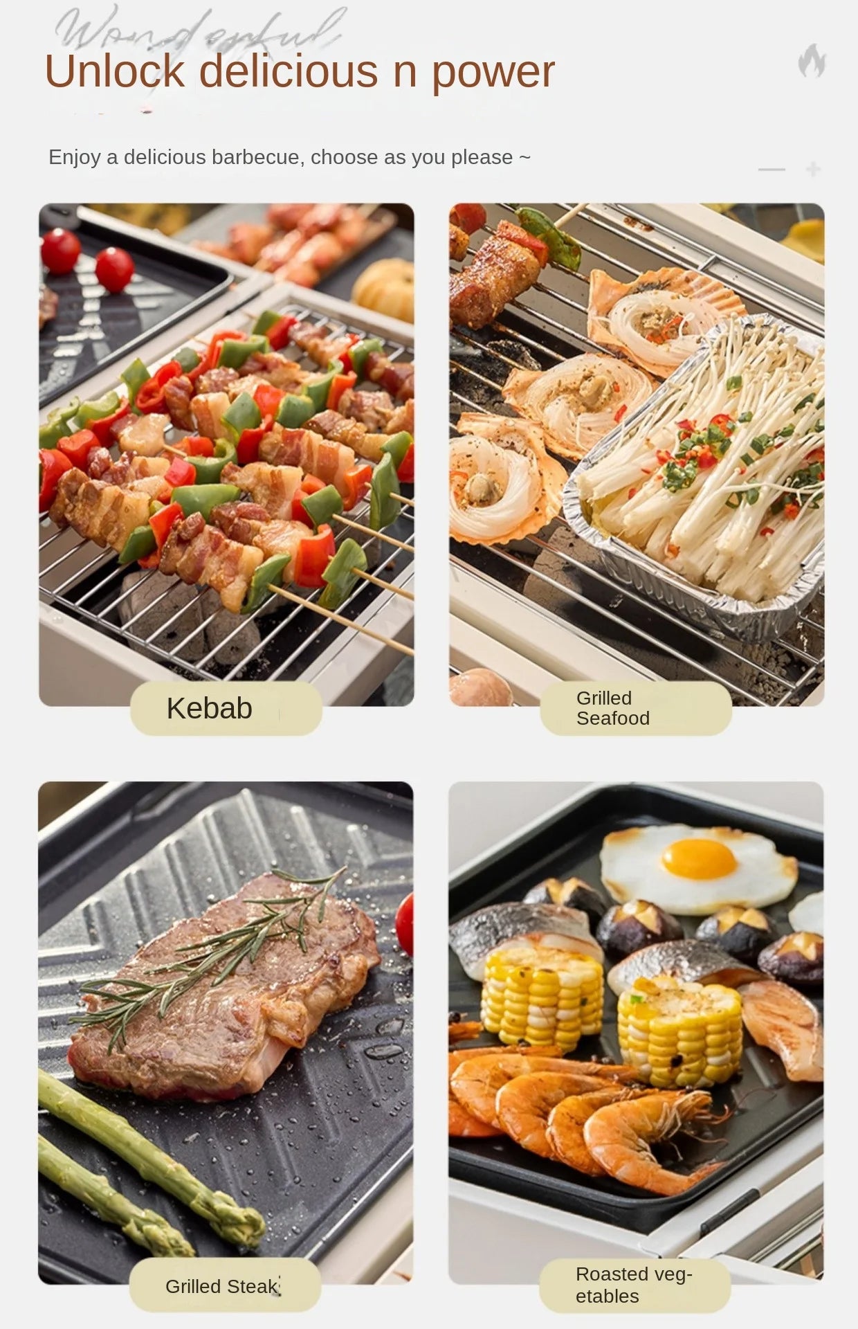 Barbecue Grill Outdoor Portable Picnic Camping Folding Smokeless Grill Household Portable Charcoal Heating Barbecue Grill 2025