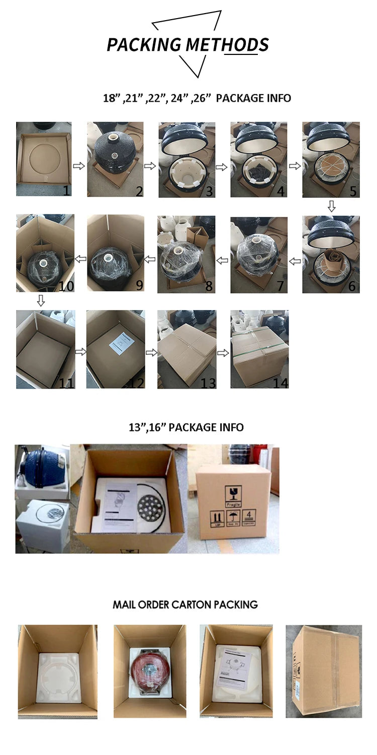 KIMSTONE 2023 New Hot Selling 16 Inch Portable Bbq Rotisserie Grill Commando Kamado Smoker With Stainless Steel Stand