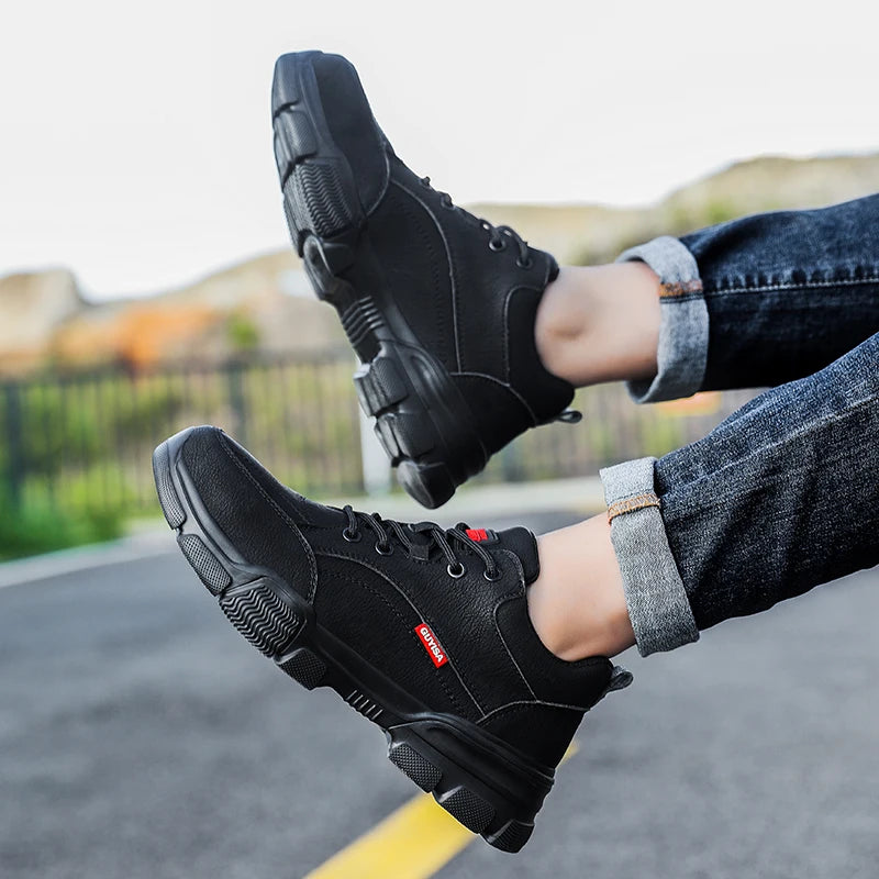 Waterproof Wrok Safety Shoes For Men Summer Breathable Indestructible Boots Non-slip Industrial Construction Shoes Male Footwear