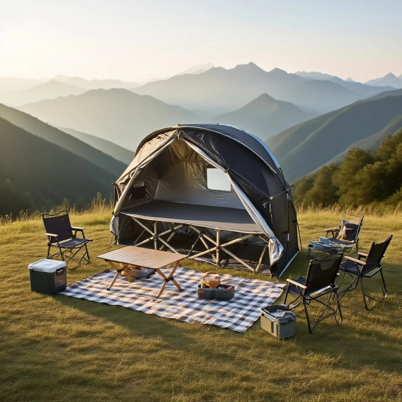 Breathable Mesh Tent for Backpacking - 1 Person All-Mesh Insect-Proof Camping Tent with Enhanced Airflow, Portable Sleep Shelter