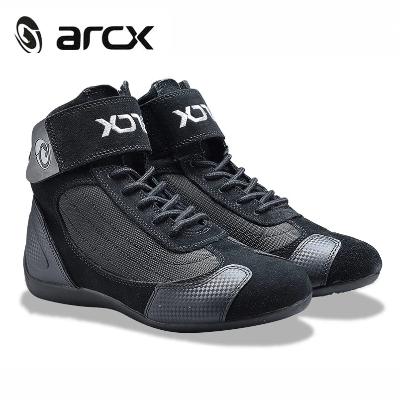 ARCX Motorcycle Boots Street Riding Shoes Anti-Slip Outdoor Trekking Hike Work Shoes for Men Breathable Non-slip Anti-fall