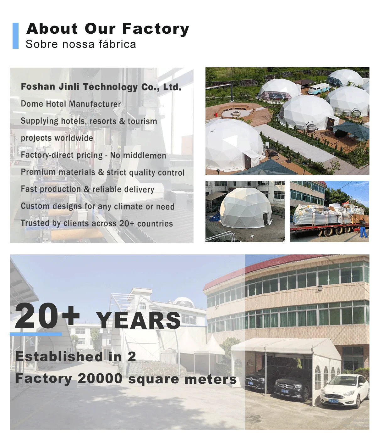 【Global Shipping】 Geodesic Dome Tent Spherical Tent Hotel Resort Outdoor Luxury Glamping Dome Transparent Starry Sky Tent