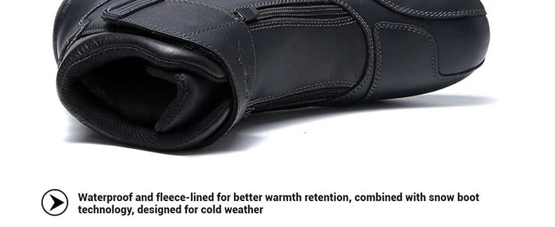 ARCX Waterproof Cow Leather Motorcycle Boots for Men Racing Riding Motorbike Shoes Protective Gear Durable Safety Footwear