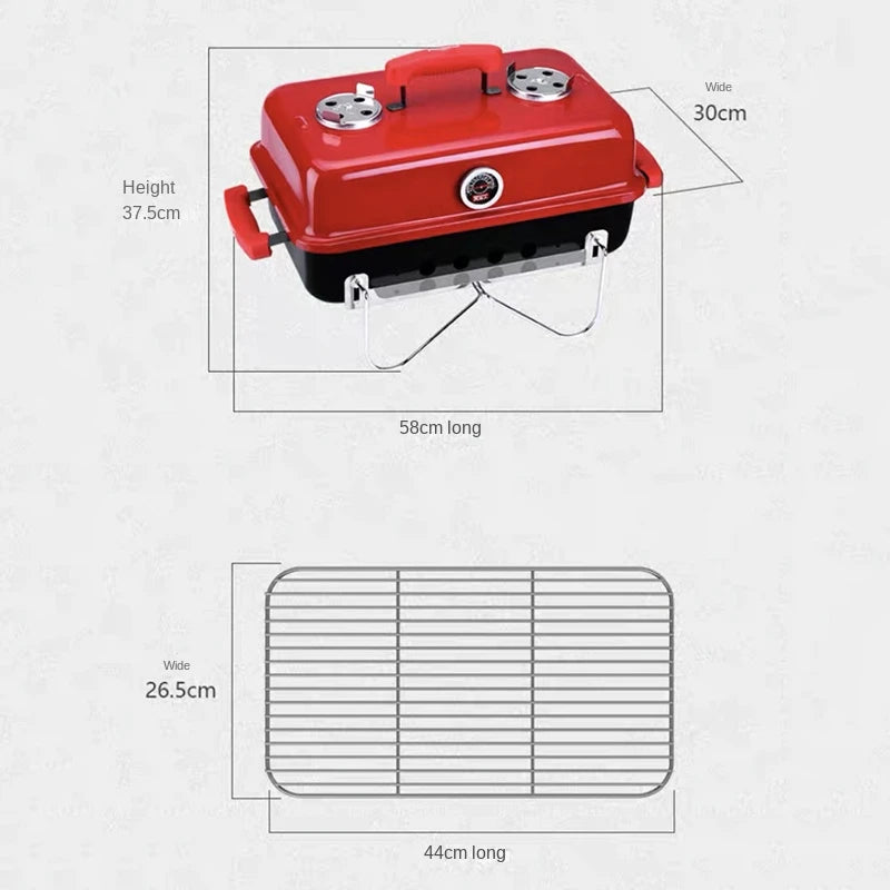 Charcoal Grill Charcoal barbecue oven outdoor household folding portable barbecue grill BBQ