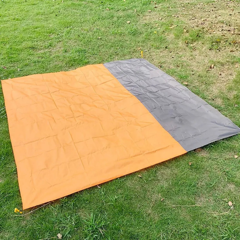 200*210cm Waterproof Tent Floor Tarp Picnic Mat Ultralight Pocket Tent Footprint Beach Tarp with Sack Camping Hiking Accessories