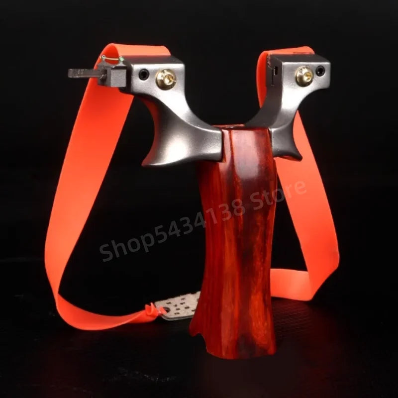 Outdoor Hunting Rubber Belt Shooting Stainless Steel Slingshot High-precision Catapult Sports Hunting Slingshot