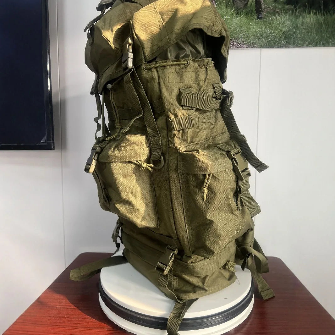 600D Polyester Hiking Bag Travel Backpack Men's And Women's Rucksack Large Capacity Trekking Luggage Package Emergency Knapsack