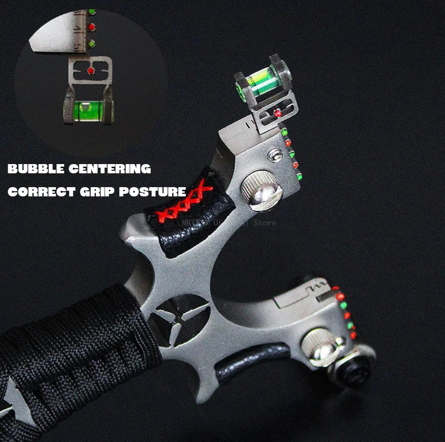 Laser Shooting Metal Slingshot High Precision Sling Outdoor Hunting Slingshot for Hunting High Precision Catapult