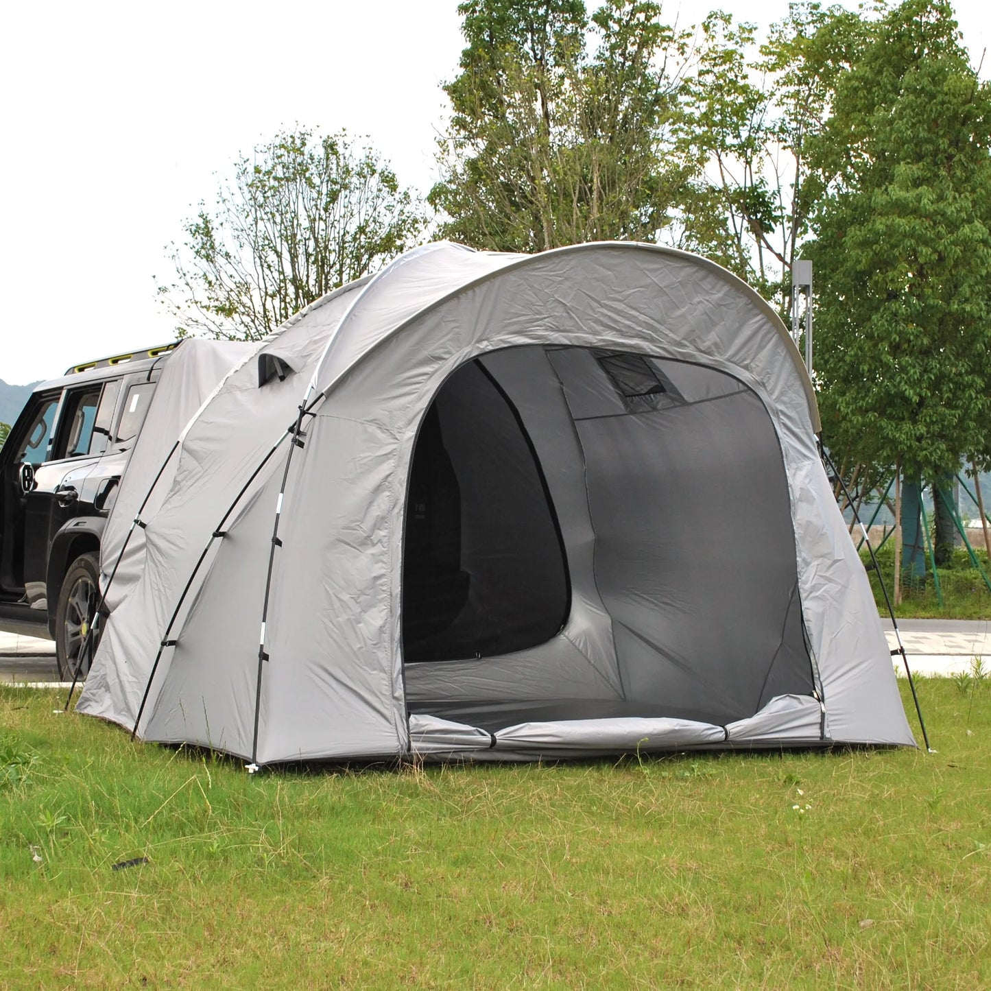 6 Person SUV Car Tailgate Tent - Double-Layer PU3000mm Waterproof, UPF50+ UV Shield, EV-Compatible for Camping & Outdoor Multi-U