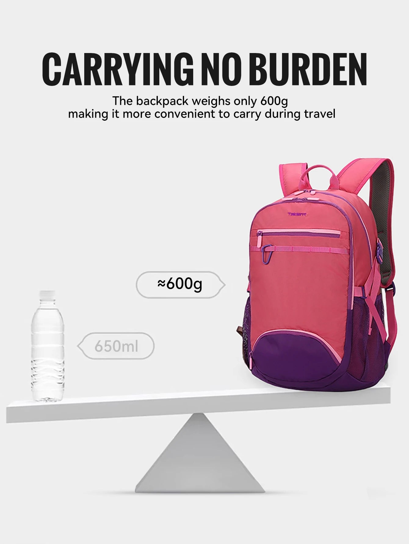 WRELS Backpack Camping Bag Large Capacity Backpack Lightweight Waterproof Mountaineering Bag Breathable Casual Travel Backpack