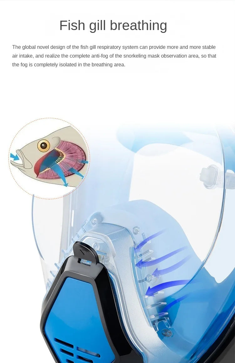 2025 New Professional Snorkeling Mask For Kids Adults High-definition Anti Fog Foldable Swimming Fully Dry Myopia Diving Goggles