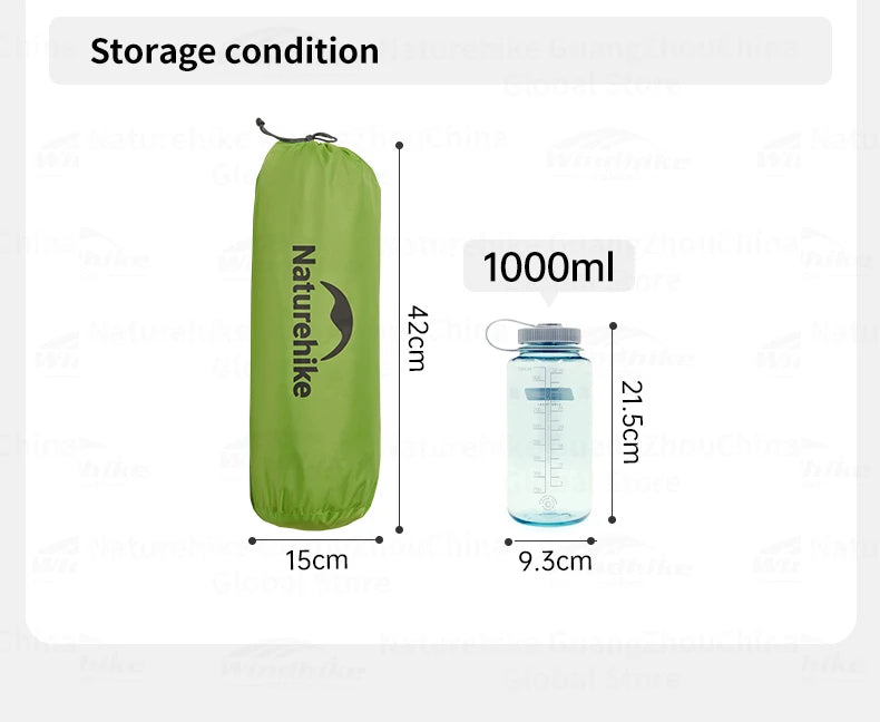 Naturehike Ultralight Camping Tent 2 Person Hiking Travel Backpacking Large Space 65D Waterproof Quick Set Cycling Shelter Tent