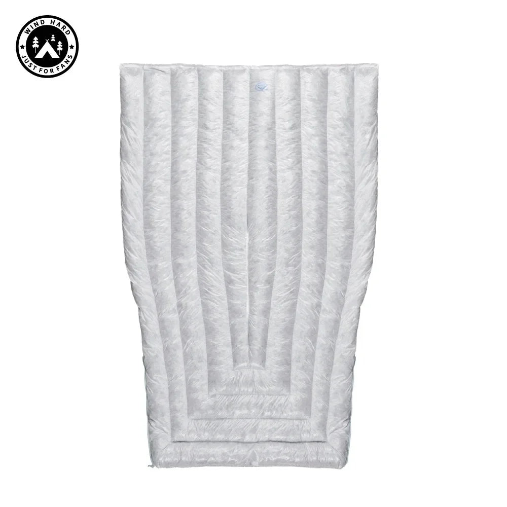 AEGISMAX Wind Hard Tiny Goose Down Sleeping Bag, Ultralight Wearable Quilt for Outdoor Camping, Hiking, Backpacking, Gray,800FP