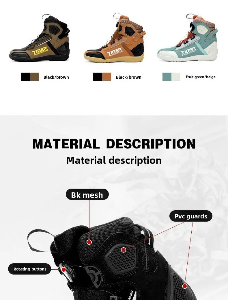 Motorcycle Shoes for Men, MTB Cycling Shoes, Winter Hiking High-Cut Boots, Tenis Masculino, Road Bicycle Sneaker，Casual Shoes