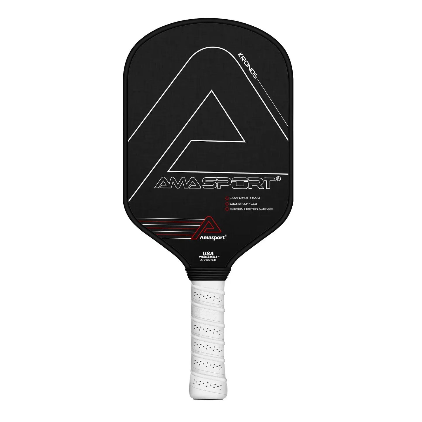 AMASPORT PA016 Pickleball Paddle Racket Carbon Fiber Surface PP Honeycomb Core Enhancing Spin and Contro for Professionals