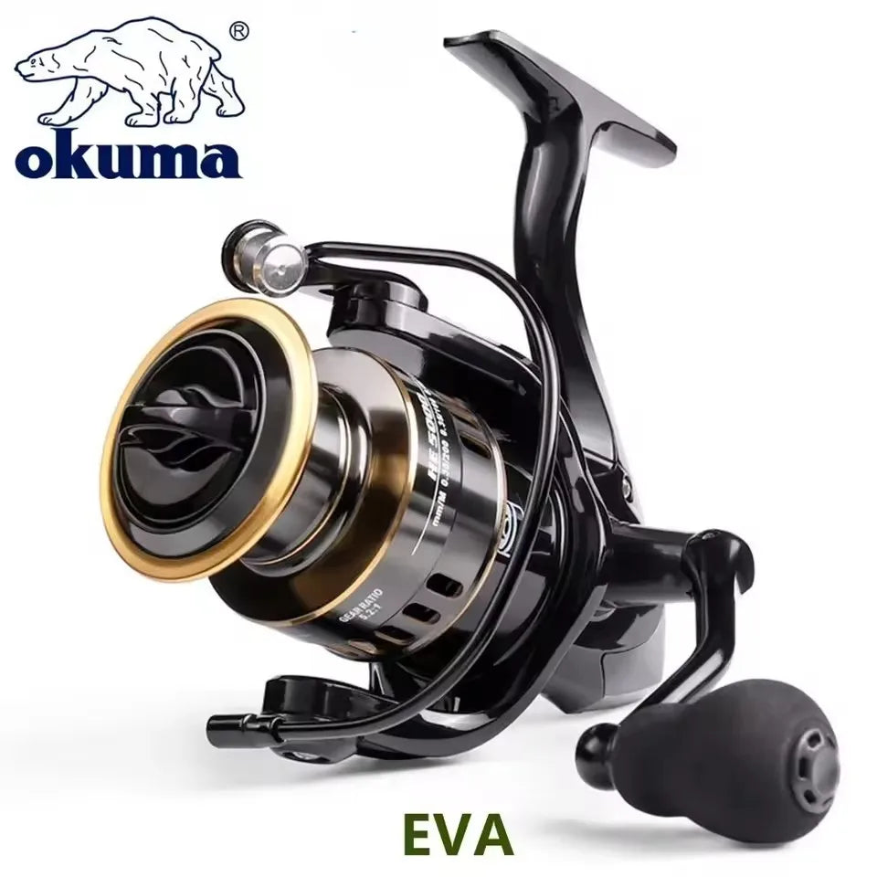 Okuma NEW Fishing Reel Spinning Reel Metal Reel Cup 12KG Max Drag Power Spinning Wheel High Speed Adapt to Any Water Body