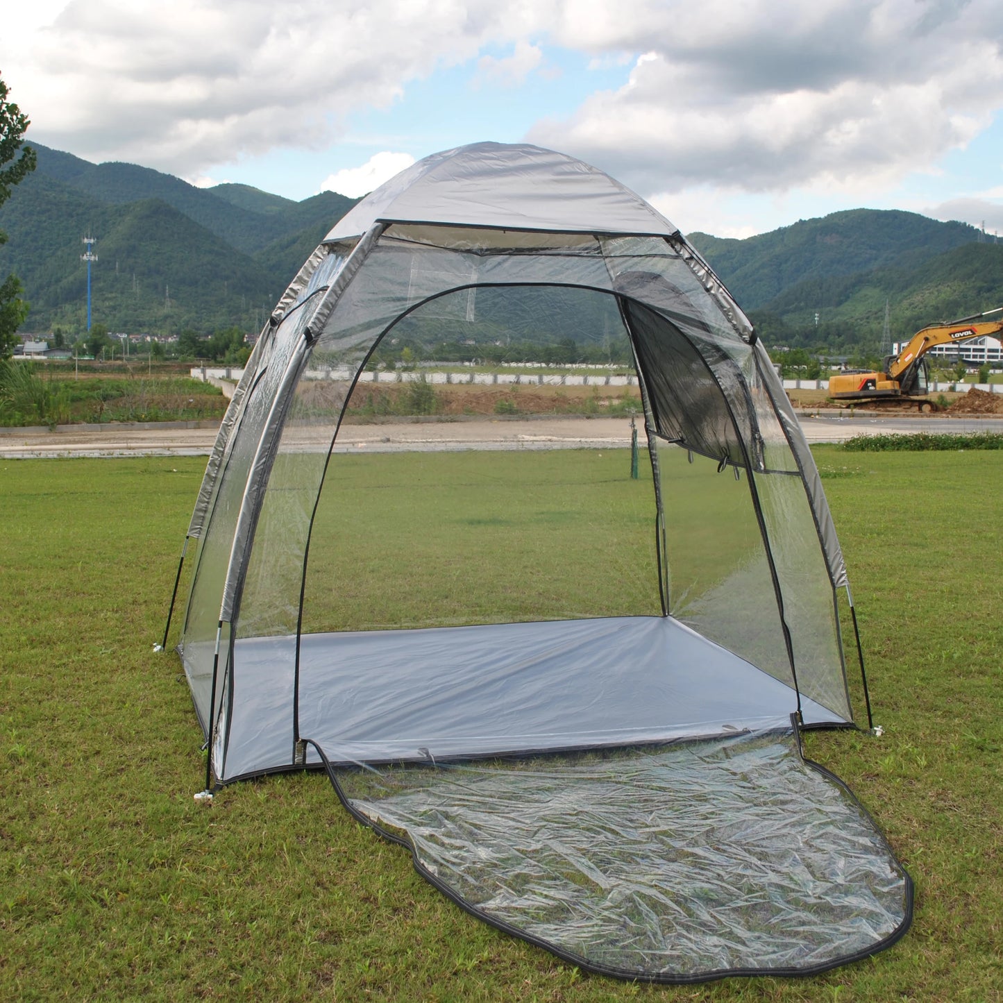 Sports Tent All Weather Clear Sport Shelter Waterproof and Windproof with Detachable Top Cover Rain Tent,PVC tent,Warm keep tent