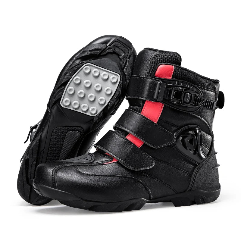 Motorcycle Riding Shoes Breathable Motorcross Off-road Short Boots Man Women Rider Motocross Equipment Anti-fall Racing Shoes 47