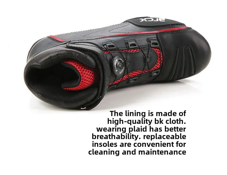 New Arcx Motorcycle Riding Boots Cowhide Casual Motorbike Road Travel Cycling Shoes Men Breathable Botas Four Season For Honda