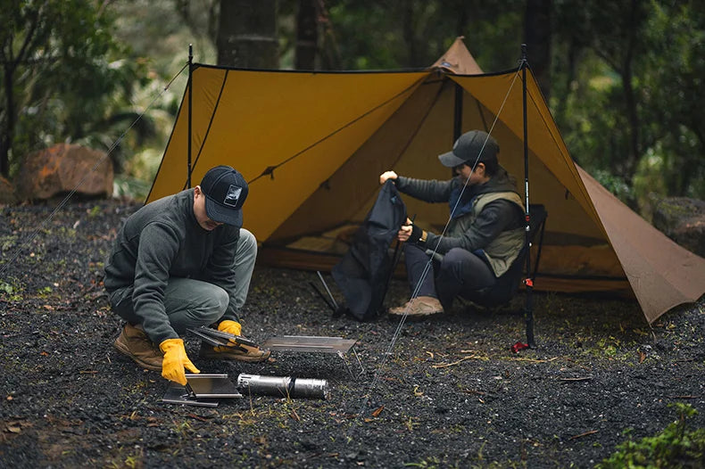 Thous Winds Capricorns 2 Person Tent Ultralight Hiking Tent Trekking Poles Tent 15D Ripstop Nylon Both Side Silicon Outdoor Tent