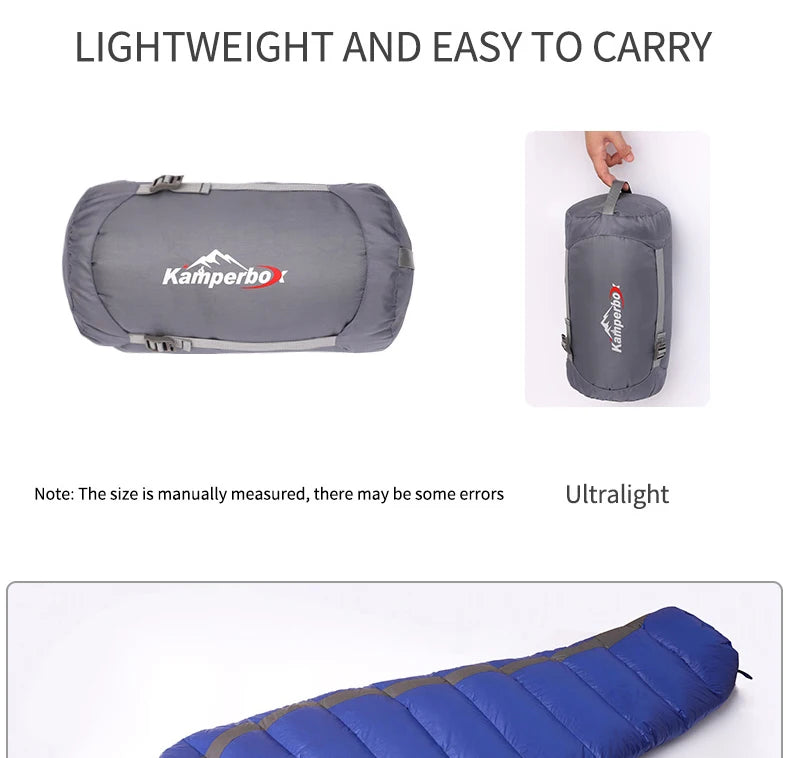 Kamperbox Ultra Light Outdoor Down Sleeping Bag Winter Camping Down Sleeping Bag