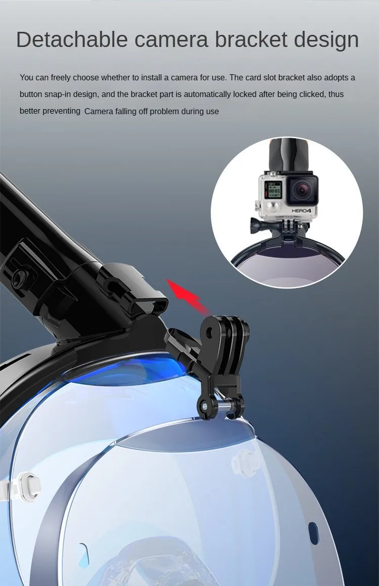 2025 New Professional Snorkeling Mask For Kids Adults High-definition Anti Fog Foldable Swimming Fully Dry Myopia Diving Goggles