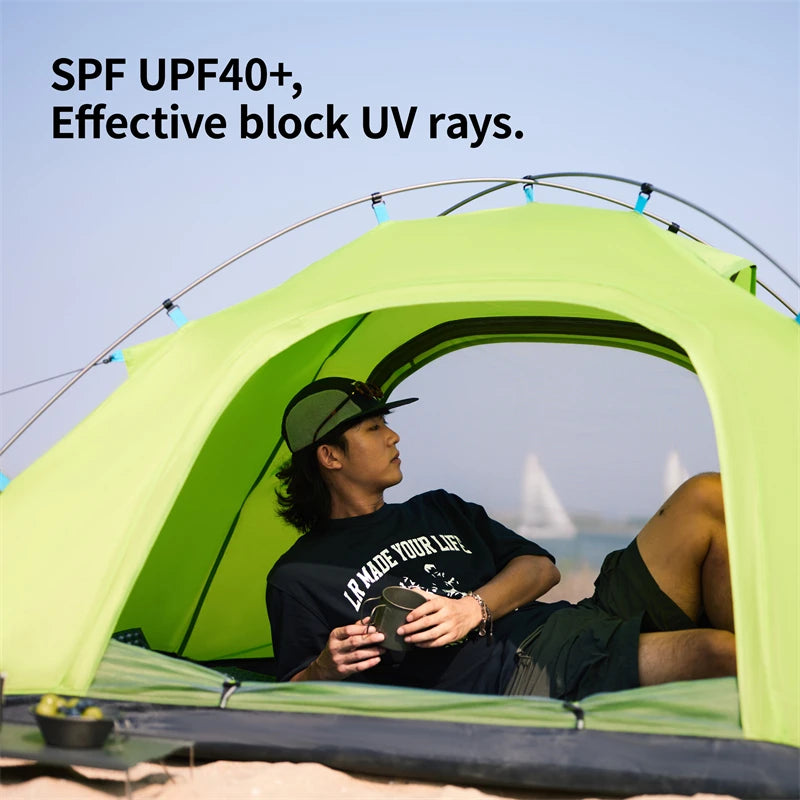 Naturehike Ultralight Camping Tent 2 Person Hiking Travel Backpacking Large Space 65D Waterproof Quick Set Cycling Shelter Tent