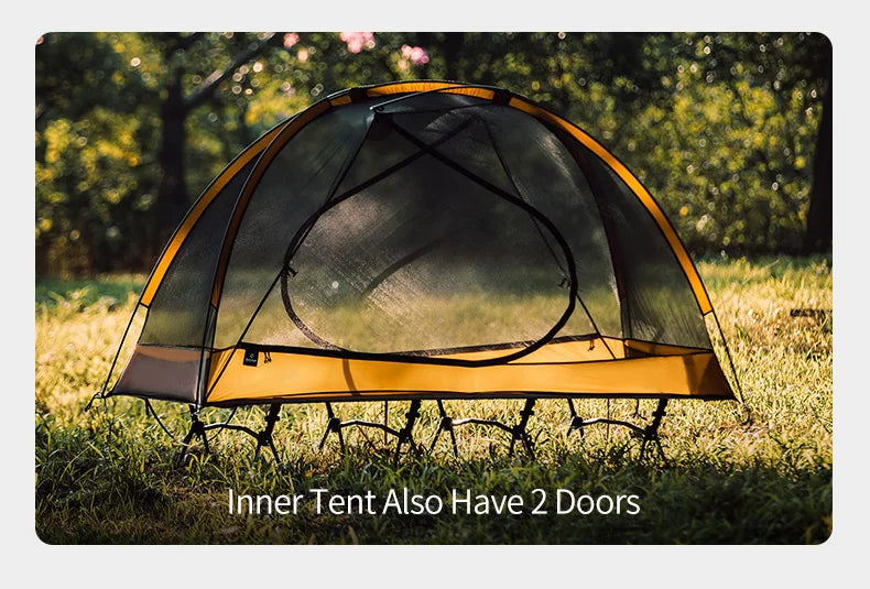 Thous Winds Taurus 1 People Camping Tent Ultralight Hiking Tent Backpack Outdoor Cot Tent 15D Nylon Ripstop Both Side Silicon