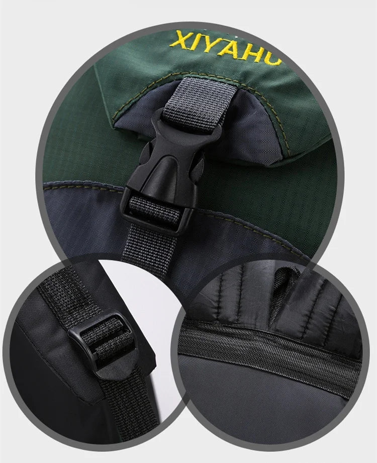 70L Outdoor Hiking Mountaineering Bag Large Capacity Waterproof Sports Travel Backpack Men Women Camping Climbing Bags Rucksack