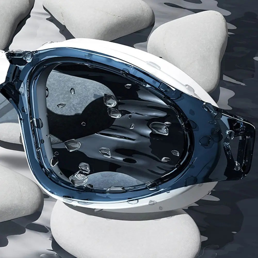 Portable Big Frame Swimming Goggles Silicone Swim Glasses with Earplugs Professional Men Women HD Anti-fog Swimming Eyewear