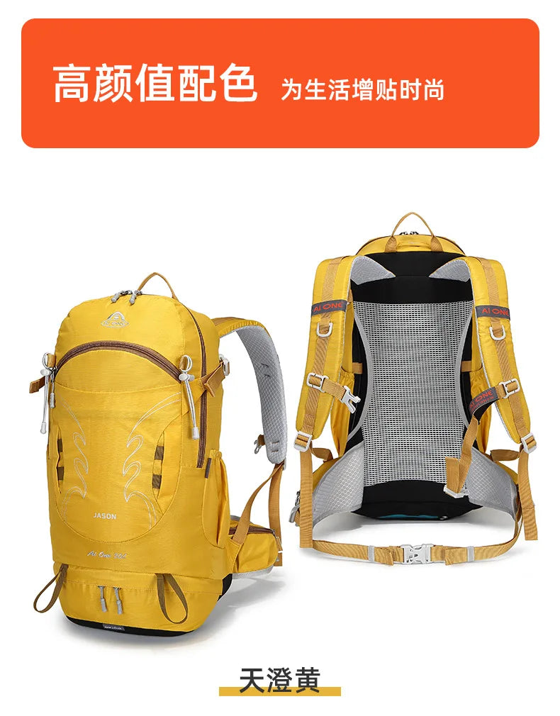 Ultralight 30L Suspension Hiking Backpack Breathable Mesh Frame Trekking Daypack for Men & Women Hiking Pack for Outdoor Sports
